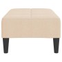 Taburete de tela color crema 78x56x32 cm de vidaXL, Otomanas - Ref: Foro24-337779, Precio: 78,07 €, Descuento: %