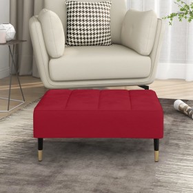 Red wine red velvet footstool 78x56x32 cm by vidaXL, Ottomans - Ref: Foro24-337817, Price: 70,99 €, Discount: %