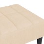 Cremefarbener Stoffhocker 78x56x32 cm von vidaXL, Osmanen - Ref: Foro24-337779, Preis: 78,99 €, Rabatt: %