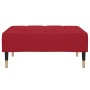 Reposapiés de terciopelo rojo vino tinto 78x56x32 cm de vidaXL, Otomanas - Ref: Foro24-337817, Precio: 70,80 €, Descuento: %