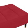 Reposapiés de terciopelo rojo vino tinto 78x56x32 cm de vidaXL, Otomanas - Ref: Foro24-337817, Precio: 70,80 €, Descuento: %