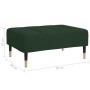 Dark green velvet stool 78x56x32 cm by vidaXL, Ottomans - Ref: Foro24-337814, Price: 83,74 €, Discount: %