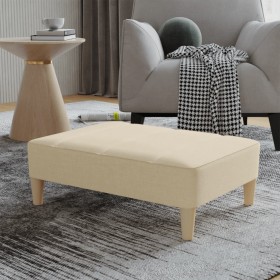 Cream fabric stool 78x56x32 cm by vidaXL, Ottomans - Ref: Foro24-337802, Price: 79,99 €, Discount: %