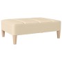 Taburete de tela color crema 78x56x32 cm de vidaXL, Otomanas - Ref: Foro24-337802, Precio: 79,99 €, Descuento: %