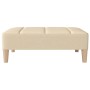 Taburete de tela color crema 78x56x32 cm de vidaXL, Otomanas - Ref: Foro24-337802, Precio: 79,99 €, Descuento: %