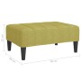 Reposapiés de tela verde 78x56x32 cm de vidaXL, Otomanas - Ref: Foro24-337783, Precio: 67,35 €, Descuento: %