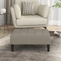 Light gray velvet footstool 78x56x32 cm by vidaXL, Ottomans - Ref: Foro24-337789, Price: 94,99 €, Discount: %