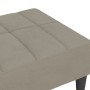 Light gray velvet footstool 78x56x32 cm by vidaXL, Ottomans - Ref: Foro24-337789, Price: 94,99 €, Discount: %