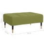 Light green velvet footstool 78x56x32 cm by vidaXL, Ottomans - Ref: Foro24-337815, Price: 71,03 €, Discount: %