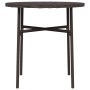 Brown synthetic rattan coffee table 45 cm by vidaXL, Garden tables - Ref: Foro24-317175, Price: 26,31 €, Discount: %