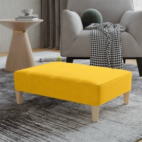 Yellow fabric footstool 78x56x32 cm by vidaXL, Ottomans - Ref: Foro24-337807, Price: 86,12 €, Discount: %