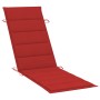 Garden lounger with solid acacia wood cushion by vidaXL, Loungers - Ref: Foro24-3061578, Price: 171,99 €, Discount: %