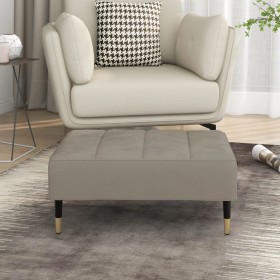 Light gray velvet footstool 78x56x32 cm by vidaXL, Ottomans - Ref: Foro24-337812, Price: 99,62 €, Discount: %