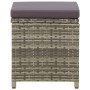 Garden stools 4 units and gray synthetic rattan cushions by vidaXL, Garden chairs - Ref: Foro24-316873, Price: 143,99 €, Disc...