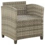 Garden armchair with gray synthetic rattan cushions by vidaXL, Garden chairs - Ref: Foro24-316872, Price: 122,55 €, Discount: %