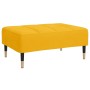 Reposapiés de terciopelo amarillo 78x56x32 cm de vidaXL, Otomanas - Ref: Foro24-337819, Precio: 93,84 €, Descuento: %