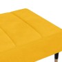 Reposapiés de terciopelo amarillo 78x56x32 cm de vidaXL, Otomanas - Ref: Foro24-337819, Precio: 93,84 €, Descuento: %