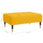 Reposapiés de terciopelo amarillo 78x56x32 cm de vidaXL, Otomanas - Ref: Foro24-337819, Precio: 93,84 €, Descuento: %