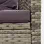 Garden furniture set 2 pieces and gray synthetic rattan cushions by vidaXL, Garden sets - Ref: Foro24-316871, Price: 721,68 €...