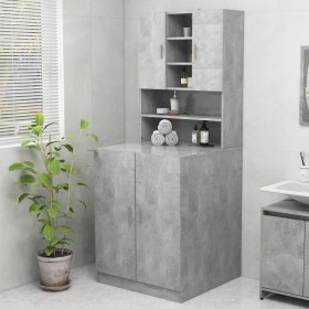 Mueble de lavadora gris hormigón de vidaXL, Accesorios para lavadoras y secadoras - Ref: Foro24-3082012, Precio: 148,54 €, De...