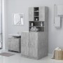 Mueble de lavadora gris hormigón de vidaXL, Accesorios para lavadoras y secadoras - Ref: Foro24-3082012, Precio: 151,02 €, De...