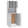 Concrete gray washing machine cabinet by vidaXL, Accessories for washing machines and dryers - Ref: Foro24-3082012, Price: 14...