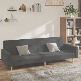 2 seater sofa bed light gray fabric by vidaXL, Sofas - Ref: Foro24-337286, Price: 196,99 €, Discount: %