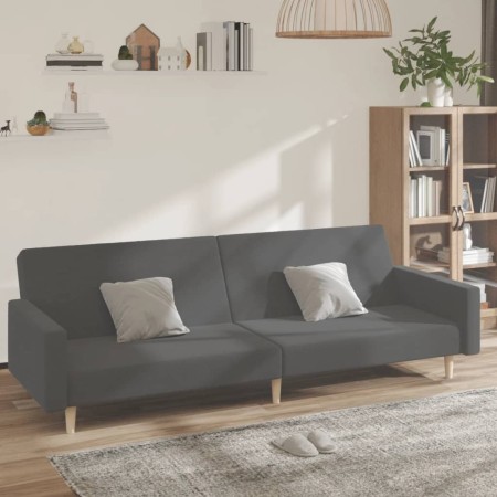 2 seater sofa bed light gray fabric by vidaXL, Sofas - Ref: Foro24-337286, Price: 196,99 €, Discount: %