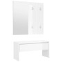 Set de muebles de recibidor madera contrachapada blanco brillo de vidaXL, Armarios roperos - Ref: Foro24-3082059, Precio: 109...