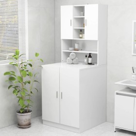 White washing machine cabinet by vidaXL, Accessories for washing machines and dryers - Ref: Foro24-3082008, Price: 144,99 €, ...