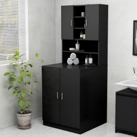 Black washing machine cabinet by vidaXL, Accessories for washing machines and dryers - Ref: Foro24-3082009, Price: 137,30 €, ...