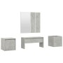 Beton grau Sperrholz Eingangshalle Möbel-Set von vidaXL, Kleiderschränke - Ref: Foro24-3082066, Preis: 136,67 €, Rabatt: %