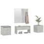 Beton grau Sperrholz Eingangshalle Möbel-Set von vidaXL, Kleiderschränke - Ref: Foro24-3082066, Preis: 136,85 €, Rabatt: %