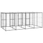 Outdoor steel kennel with roof 9.68 m² by vidaXL, Dog kennels and fences - Ref: Foro24-3082251, Price: 670,44 €, Discount: %