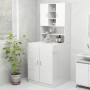 Glossy white washing machine cabinet by vidaXL, Accessories for washing machines and dryers - Ref: Foro24-3082014, Price: 216...