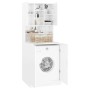 Glossy white washing machine cabinet by vidaXL, Accessories for washing machines and dryers - Ref: Foro24-3082014, Price: 216...