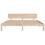 Solid pine wood bed frame 180x200 cm by vidaXL, Beds and slatted bases - Ref: Foro24-833121, Price: 182,46 €, Discount: %