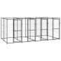 Steel outdoor kennel 9.68 m² by vidaXL, Dog kennels and fences - Ref: Foro24-3082262, Price: 576,99 €, Discount: %