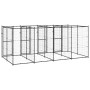 Steel outdoor kennel 9.68 m² by vidaXL, Dog kennels and fences - Ref: Foro24-3082262, Price: 576,99 €, Discount: %