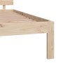 Solid pine wood bed frame 180x200 cm by vidaXL, Beds and slatted bases - Ref: Foro24-833121, Price: 182,46 €, Discount: %