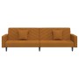 2-seater sofa bed with two brown velvet pillows by vidaXL, Sofas - Ref: Foro24-337636, Price: 216,81 €, Discount: %