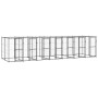 Outdoor steel kennel with roof 16.94 m² by vidaXL, Dog kennels and fences - Ref: Foro24-3082254, Price: 1,00 €, Discount: %