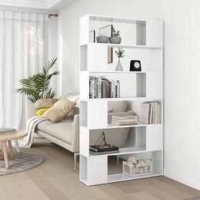 Glänzend weißes Raumteilerregal 100x24x188 cm von vidaXL, Bücherregale und Regale - Ref: Foro24-3082077, Preis: 151,99 €, Rab...