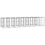 Steel outdoor kennel 19.36 m² by vidaXL, Dog kennels and fences - Ref: Foro24-3082266, Price: 1,00 €, Discount: %