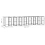 Steel outdoor kennel 19.36 m² by vidaXL, Dog kennels and fences - Ref: Foro24-3082266, Price: 1,00 €, Discount: %