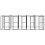 Steel outdoor kennel 12.1 m² by vidaXL, Dog kennels and fences - Ref: Foro24-3082263, Price: 747,27 €, Discount: %