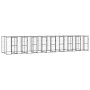 Outdoor steel kennel with roof 21.78 m² by vidaXL, Dog kennels and fences - Ref: Foro24-3082256, Price: 1,00 €, Discount: %