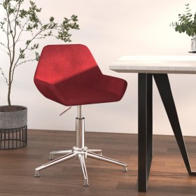 Silla de oficina giratoria tela rojo tinto de vidaXL, Sillas de oficina - Ref: Foro24-339382, Precio: 74,99 €, Descuento: %