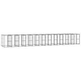 Steel outdoor kennel 29.04 m² by vidaXL, Dog kennels and fences - Ref: Foro24-3082270, Price: 1,00 €, Discount: %