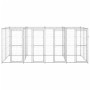 Outdoor galvanized steel dog kennel 9.68 m² by vidaXL, Dog kennels and fences - Ref: Foro24-3082284, Price: 573,10 €, Discoun...